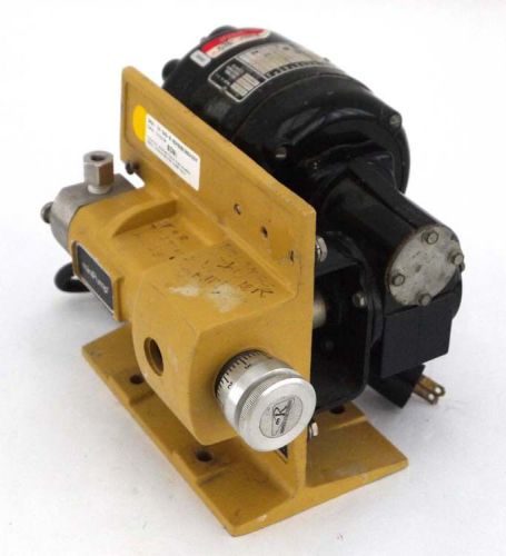 Milton-roy minipump piston pump assembly 920231 w/bodine nsi-33r 1/30hp motor for sale