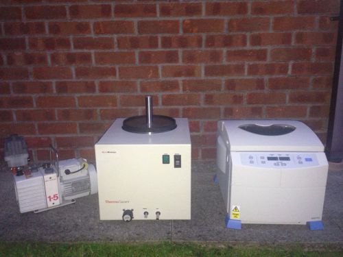 Thermo Scientific Centrifuge Concentrator, Edwards Vacuum Pump &amp; Freeze Dryer