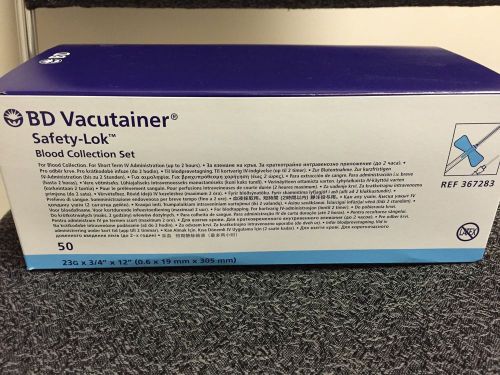 BD Vacutainer Safety-Lok 23 Guage Butterfly Needles. 50 Total!!
