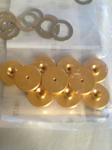 New Restek  Gold Plated Inlet Seals 0.8mm. Pack Of 10, p/n 21318