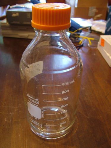 Pyrex 1000 mL Wide Neck Bottle with Screw Cap #1395
