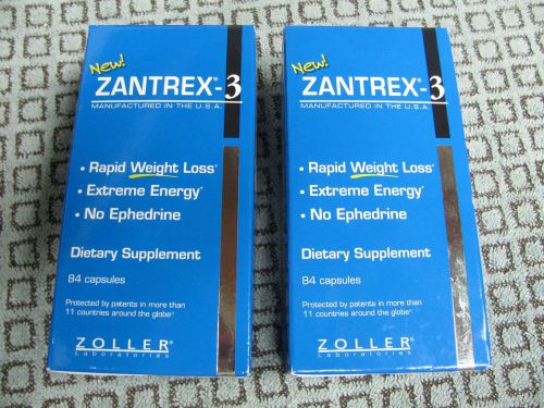 (168 Caps) ( 2 Box&#039;s of 84 ) NEW Zantrex 3  Fat Burner Dietary Supplement Energy