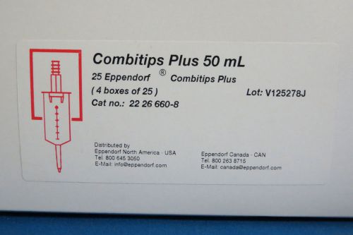 Eppendorf Combitips Plus 50mL  # 22266608 (Qty 20)