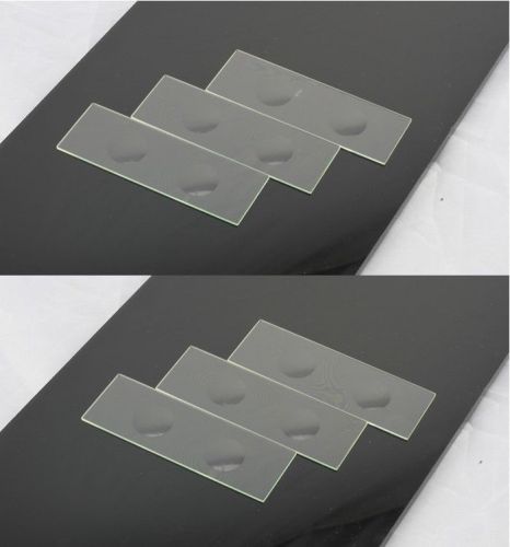 5mm Thickness Double Concave cavity 2 Well Microscope Slides 100 pcs coverslips