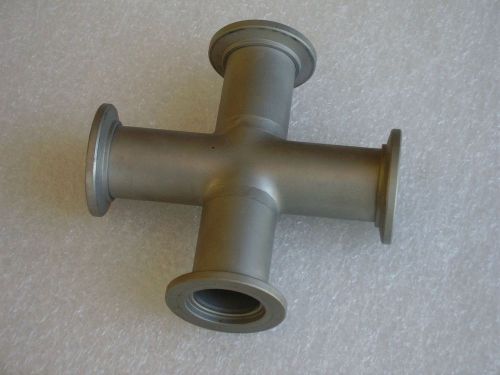 Cross 4-way kf-25 vacuum fittings, flange size nw-25, stainless steel for sale