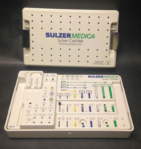 Sulzer Medica Dental Tool Adapter Bit Holder Sterilization Case