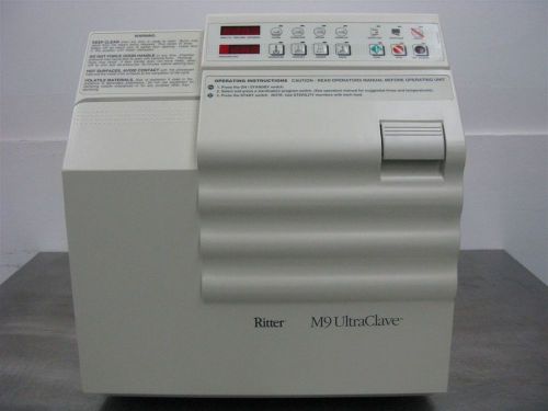 Ritter midmark m9 ultraclave sterilizer autoclave refurbished 6 month warranty! for sale