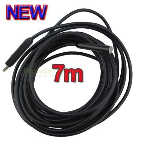 Mini usb 7m cable 6 led lens borescope camera waterproof endoscope with 4led for sale