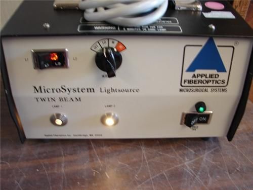Applied Fiberoptics MicroSystem Lightsource Twin Beam