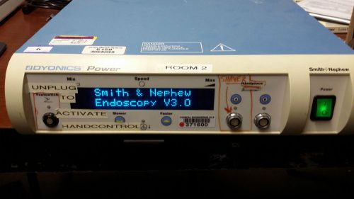 Smith &amp; nephew dyonics power endoscopy shaver console model # 7208541 for sale