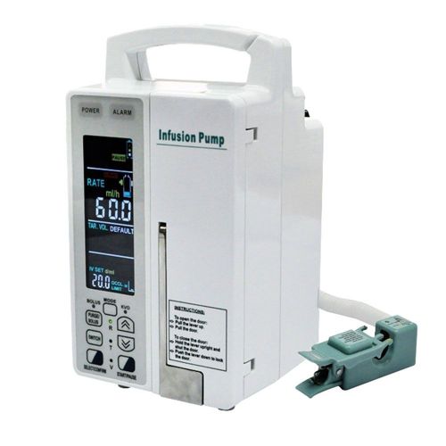 Medical IV Fluid Infusion Pump Sensor Alarm Automatic Accuracy ml/h drops/min EE
