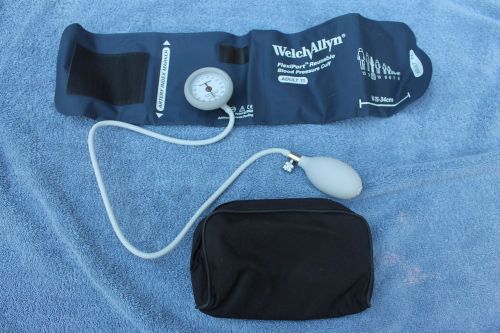 Welch allyn durashock sphygmomanometer ce 0297 adult 11 blood pressure bp cuff for sale