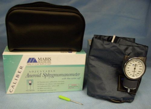Mabis Healthcare Caliber Adjustable Aneroid Sphygmomanometer w/ Cuff #01-133-011