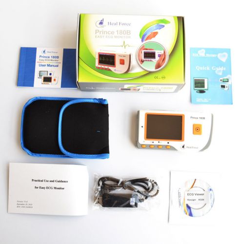 FDA PRINCE 180B Handheld Easy ECG monitor Portable EKG machine +Software CD+USB