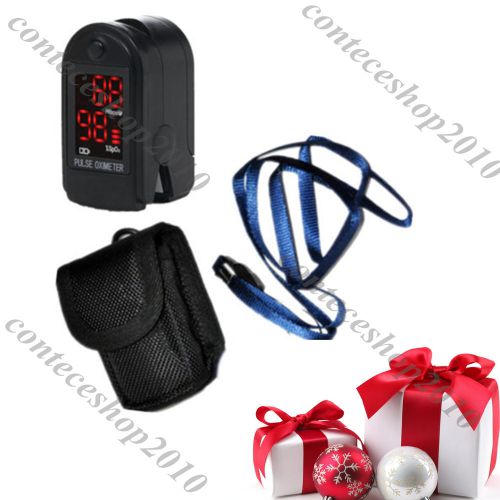 Contec fingertip pulse oximeter-- led cms50dl black for sale