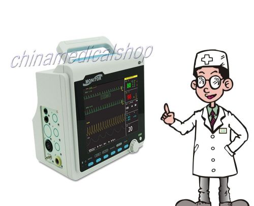 With etco2 ce&amp;fda icu patient monitor,vital signs monitor 6 parameters 8.4&#039;&#039; tft for sale