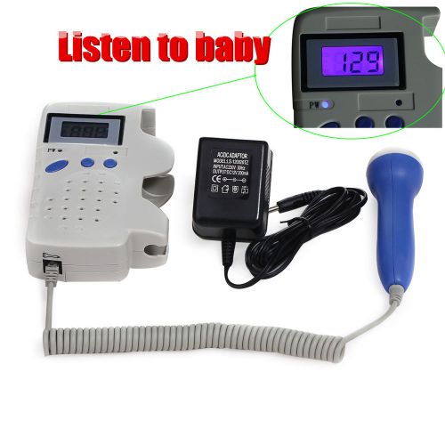hot BID ** Fetal Doppler w LCD fetal heart monitor For mother Listen to baby A++