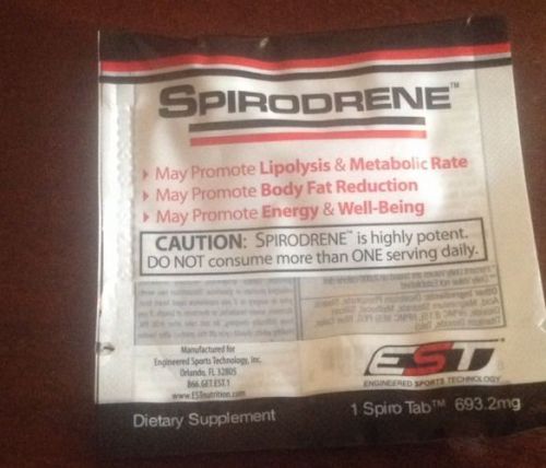 EST Spirodrene, support Lipolysis &amp; Metabolic Rate Body Fat Reduction 26 capsule