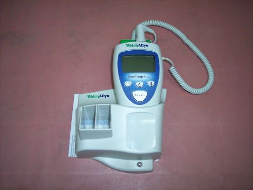 Welch allyn 692 sure temp pus oral thermometer with  21326-000 wall holder for sale