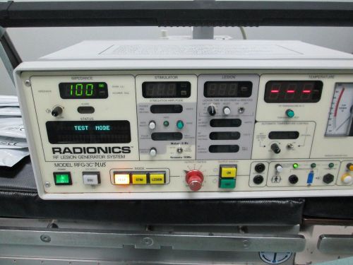 RADIONICS RF LESION GENERATOR RFG-3C PLUS with multiple probes