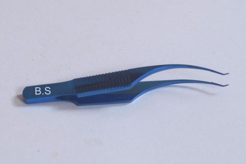 Titanium colibri Forcep 0.12mm 1x2 teeth with tying platform overall length eye