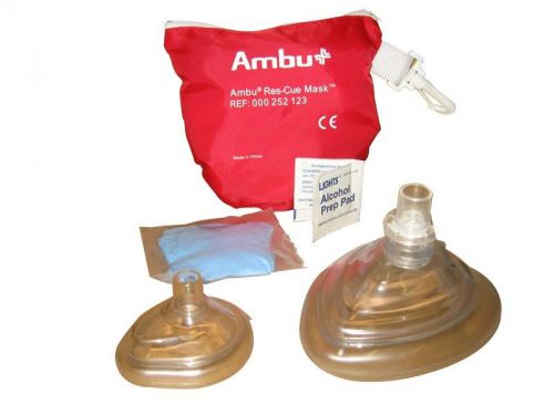 Kemp 10-523 AMBU CPR Mask Combo Adult and Child in Soft Pouch
