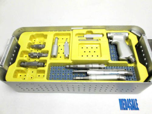 Medtronic triton pneumatic surgical drill, saws, chucks, hose &amp; footswitch for sale