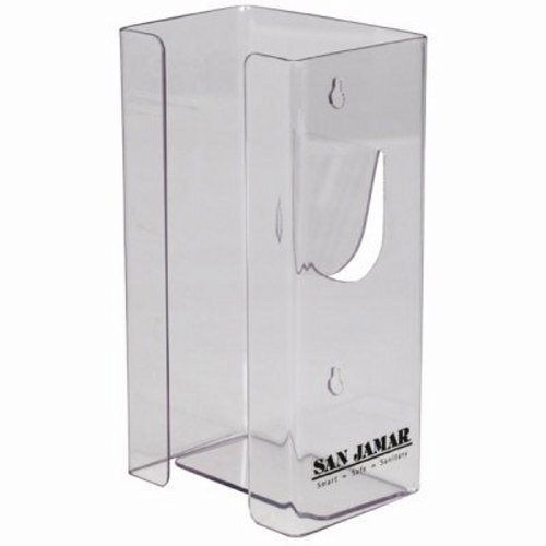 SanJamar Clear Plexiglas Single-Box Disposable Glove Dispenser (SAN G0803)