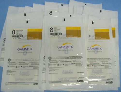 30pkg/pr Ansell Gammex Non-Latex Sensitive Surgical Gloves #20277280
