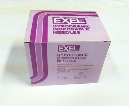 Exel Disposable Hypodermic Needle 30G x 1/2&#034;, REF 26437, 100/Box, Exp. 2019-03