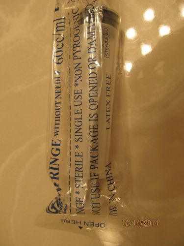 5 syringes (without needle)  60 cc