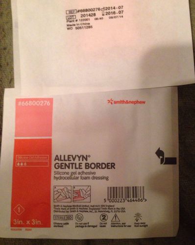 10 piece lot allevyn gentle border 3x3&#034; smith&amp;nephew wound dressings for sale