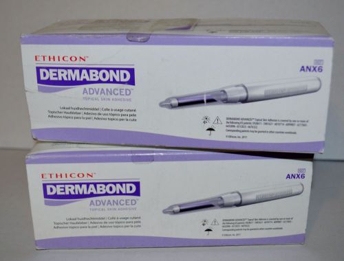 Qty/12 NIB New Ethicon Dermabond Advanced Topical Skin Adhesive ANX6 DNX12 .7 ML
