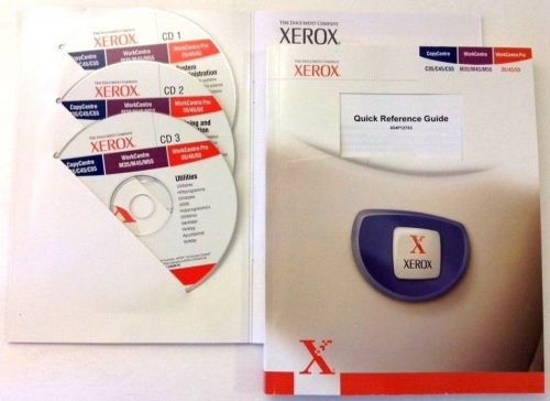 Xerox CD Pack &amp; Quick Reference Guide C35 C45 C55 M35 M45 M55 WorkCentre Pro