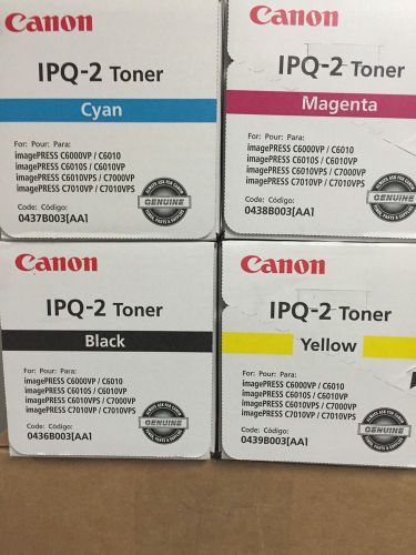 1 Set Of 4 Genuine Canon Ipq-2 Toner For Canon 6010 VP / 7010 VP