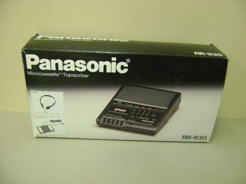 PANASONIC RR-930 MICROCASSETTE DICTATION TRANSCRIBER IN BOX