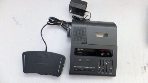 Used SONY BM-87DST Standard-cassette Transcription, foot pedal, w/AC w/warranty