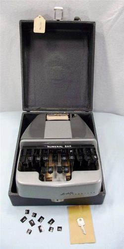 Vintage la salle stenotype court reporter stenography shorthand &amp; carrying case for sale
