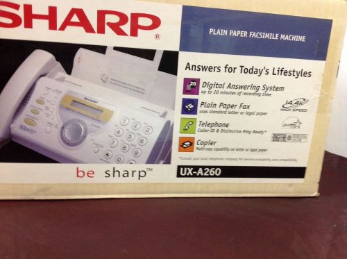 Sharp Fax Machine Ux-a260 Plain Paper Facsimile Machine 4 In 1 Fax In Box