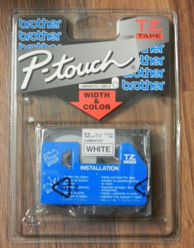 Brother TZ231 P-Touch Tape 12mm 1/2&#034; Black Ink On White - Genuine