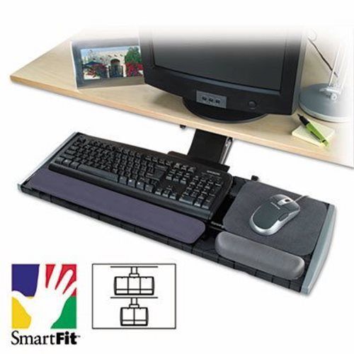 Kensington Adjustable Keyboard Platform with SmartFit System, Black (KMW60718)