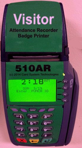 Digital visitor/volunteer badge printer and attendance recorder, standalone 400 for sale