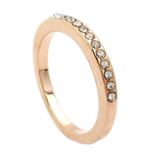 RING GLASS CRYSTALS REDGOLD PLATED 01219-54 - Buy 1 Get 1 Free Offer