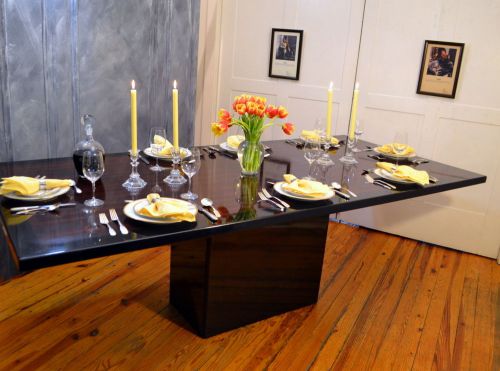 Large mid century pedestal dining/conference table - price reduced! for sale