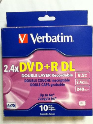Verbatim 2.4x DVD + R DL10 Pack