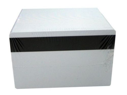 100 Standard Blank White PVC Cards w/ HiCo Mag Strip