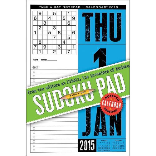 Sudoku Pad 2015 Desk Calendar Page A Day Free Shipping New