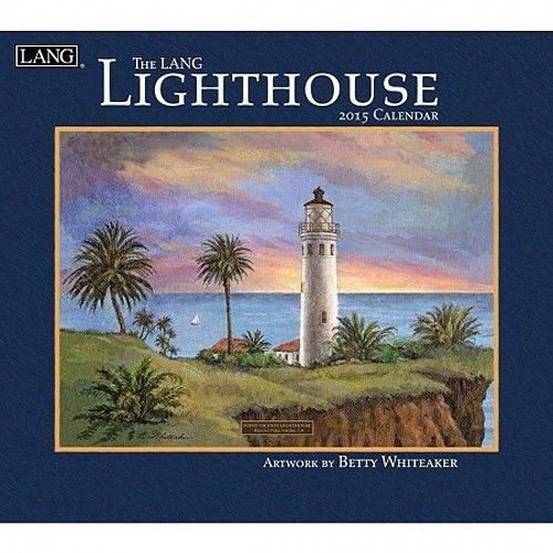2015 lang wall calendar - lighthouse, artwork by betty whiteaker for sale