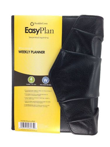 Franklin covey  easy plan day planner wire-bound starter set (black) new for sale
