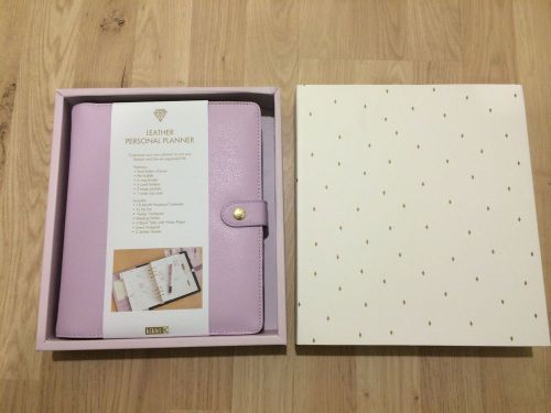 Kikki K Time NWT Lilac Leather Personal Planner